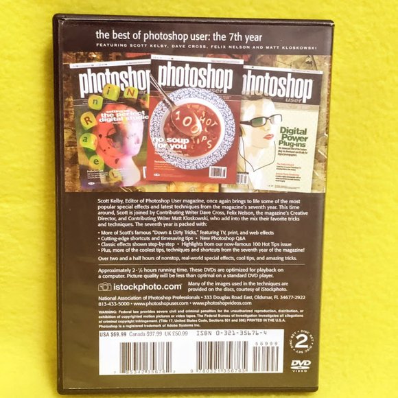 The BEST of Photoshop User the 7th Year 2-Disc DVD Set - Picture 2 of 3